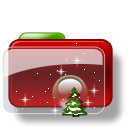 Christmas Folder Tree Stars Icon