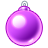 xmas ball purple 2 Icon