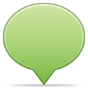 social balloon color green bright Icon