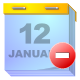 calendar remove Icon
