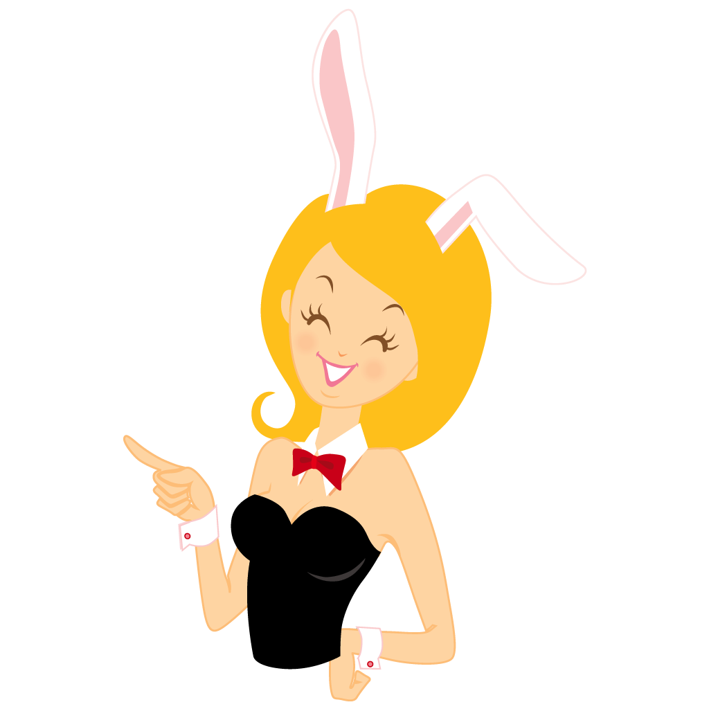 girl bunny finger Icon