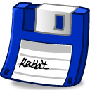 floppy blue Icon
