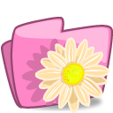 folder flower beige Icon