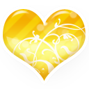 Heart gold Icon