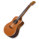 Wood guitar Icon
