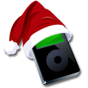 Ipod black santaclaus Icon