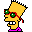 Simpsons Family Cool Bart Icon