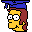Simpsons Family Grad Homer Icon