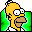 Simpsons Folder Green Homer folder Icon