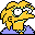 Simpsons Family Lizard Queen Lisa Icon