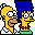Simpsons Family The happy couple Icon