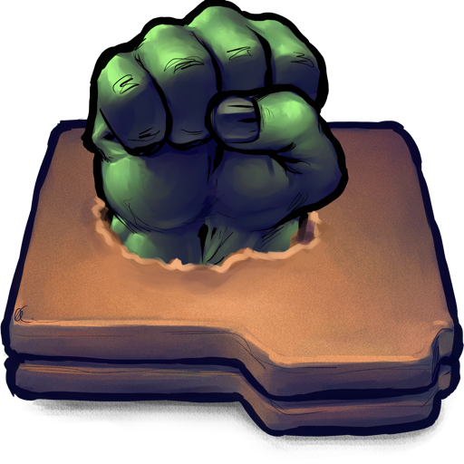 Comics Hulk Fist Folder Icon