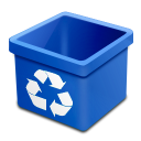 trash blue empty Icon