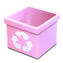 trash pink empty Icon