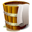 Wooden Bucket Full Icon