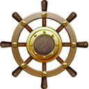 Nautilus Ship Steering Wheel Icon