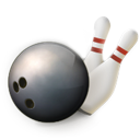 Bowling ball and pins Icon