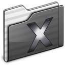 System Folder black Icon
