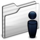 Users Folder white Icon