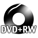 Black DVDplusRW Icon