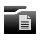 Black DocumentsFolder Icon