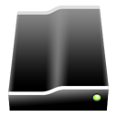 Black ExternalDrive Icon