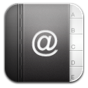 contacts black 2 Icon