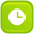 clock 01 Green Icon