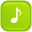 music Green Icon