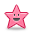 Smiley Star Pink Icon