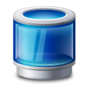 Recycle bin blue Icon