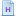 blue document attribute h Icon