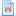 blue document attribute w Icon