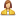 user yellow female Icon