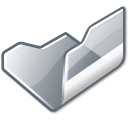Folder grey open Icon