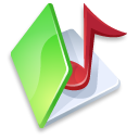 Folder music green Icon