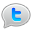 Twitter Bubble Blue Icon