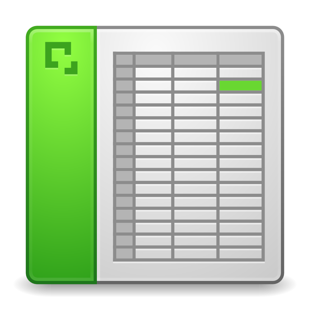 Mimes application vnd.ms excel Icon