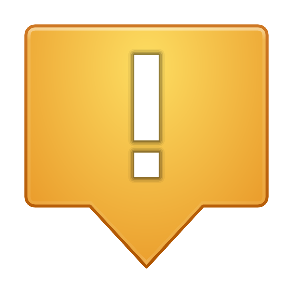 Status dialog warning Icon