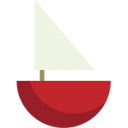 Boat red Icon