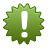exclamation mark green Icon