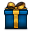 Gift Box Blue Icon