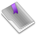 Grey Flag Purple Icon