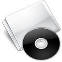 Folder Optical Disc black Icon