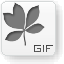 GIF White Icon
