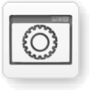 MS DOS batch file White Icon