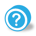 button round dark question Icon