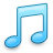 Music note cian Icon