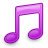 Music note pink Icon