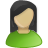 user female olive green Icon